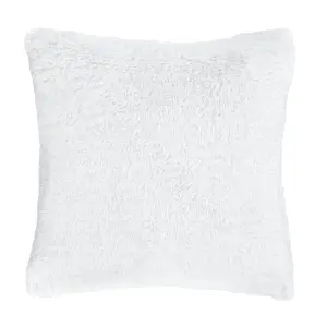 Catherine Lansfield Cosy Glamour Fur 45x45 cm Cushion White