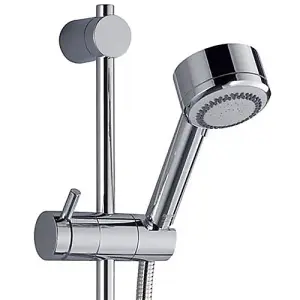 Mira Showers Silver BIV Mixer Shower Built-In Recessed Valve + Riser Rail