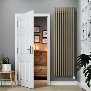 Terma 230V 1.5kW Quartz Mocha Smart Vertical Oil-filled radiator