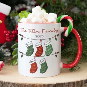 Personalised Christmas Stocking Mug For Families