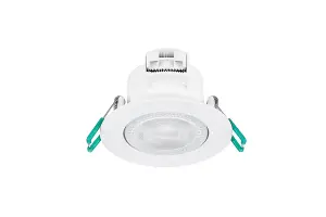 Sylvania SylSpot Warm White IP44 rated 5W Recessed LED Spotlight - 3 Pack