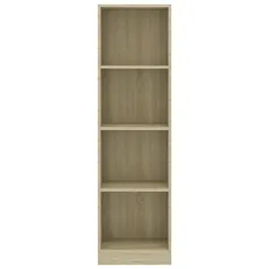 Attwood Bookcase Sonoma Oak / 80cm H x 75cm W x 24cm D