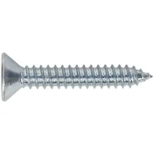 100 Pack of 6.3 x 38mm Pozi Head Self Tapping Countersunk Screws for Reliable Fixing