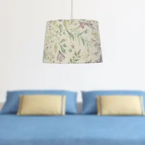 First Choice Lighting Voyage Floral Print 28cm Pendant or Lamp Shade