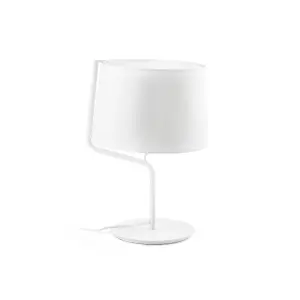 Luminosa Berni 1 Light Table Lamp White, E27