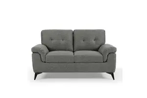 Dylan 2 Seater Sofa, Dark Grey Linen Fabric