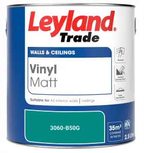 Leyland Trade Vinyl Matt Walls & Ceilings Emulsion Paint (3060-B50G) 2.5L