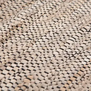 Recycled Leather Carpet Mat - Sand or Grey - 60 x 90cm