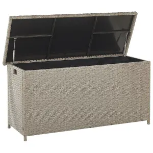 Storage Box PE Rattan Taupe MODENA