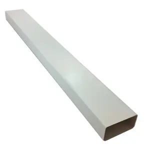 Kair Rectangular Flat Ducting 110mm x 54mm - 1 Metre Length Flat Channel Pipe