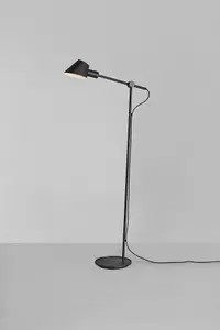 Nordlux DFTP Stay Indoor Living Dining Bedroom Floor Lamp In Black (Height) 129.2cm