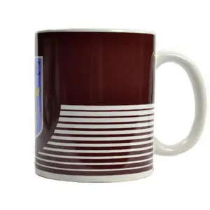 Aston Villa FC Linear Mug White/Claret Red (One Size)