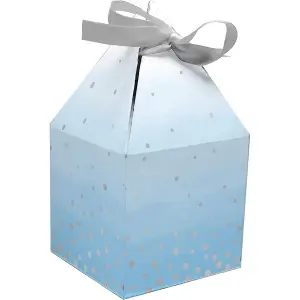 Creative Party Polka Dot Gift Boxes (Pack of 8) Blue/Silver (One Size)