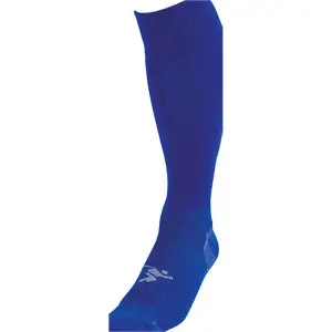 JUNIOR SIZE 3-6 Pro Football Socks - ROYAL BLUE - Ventilated Toe Protection