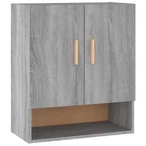 Berkfield Wall Cabinet Grey Sonoma 60x31x70 cm Engineered Wood