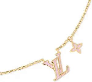 Louis Vuitton® - LV Iconic Enamel Necklace - Metal & Enamel - Pink - Women - Luxury