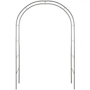 Garden Arch - steel rose arch, 140 x 40 x 240 cm - green