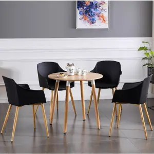 Halo Round Dining Table Single, Oak