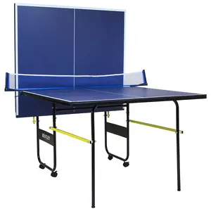 6ft9in 3/4 Junior Folding Table Tennis Table - Bats, Balls & Net