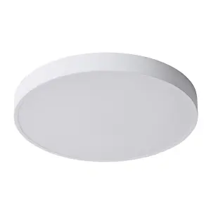 Luminosa Modern LED Flush Ceiling Light White, Warm White 3000K 3600lm