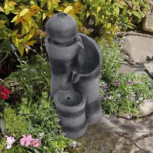 Outdoor Rockery garden Solar-Powered fountain water feature