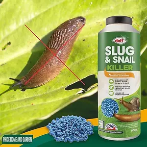 Doff Slug Snail Killer Pellets Organic 800g - Ferric Phosphate