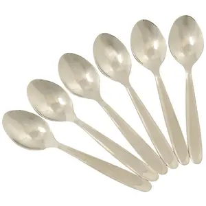 Chef Aid Stainless Steel Teaspoons (Set of 6) Stainless Steel (18.5 x 7 x 0.5cm)