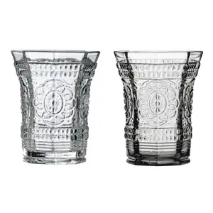 Maison by Premier Baroque Smoked Glass Tumbler