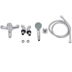 Rinse Bathrooms Bathroom Bath Shower Taps 1/4 Turn Handheld