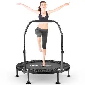 40 inch Folding Trampoline,Rebounder Trampoline for Outdoor Fitness Body Exercise