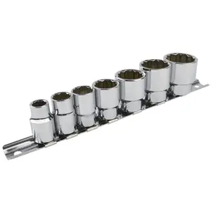 Whitworth BSF BSW 3/8in Drive Shallow And Deep Sockets 14pc 12 Sided Bi-Hex