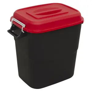 Sealey Durable Refuse Storage Bin Suitable For Outdoor Use 75 Litres Red BM75R