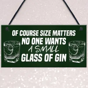 Red Ocean Funny Gin Sign Gifts For Her Novelty Home Bar Man Cave Gifts For Friend