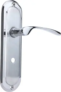 Sandleford Hainton Bathroom Door Handle Lever Set - Dual Tone Polished & Brushed Chrome