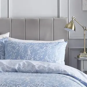 Charlotte Thomas Wedgewood Duvet Cover Set Reversible Bedding Blue