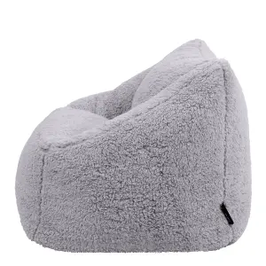 icon Kids Teddy Bear Armchair Bean Bag Grey Childrens Bean Bags