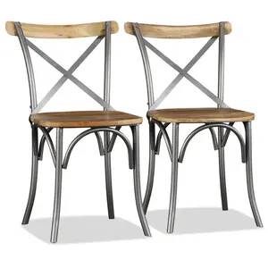 Arreola Dining Chair (Set of 4) Brown/Gray