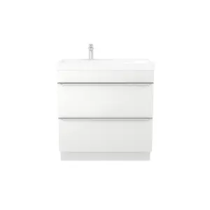 GoodHome Imandra White Freestanding Vanity unit & basin set - Includes Mila basin (W)804mm