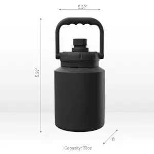 Stainless Steel Double Walled Insulated Mini Jug 2 Litre Black