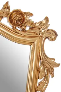 Interiors by Premier Marseille Gold Finish Tapered Wall Mirror