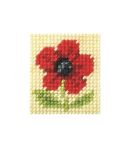 EMB KIT POPPY - Needlepoint Kit: My First Embroidery: Poppy - Orchidea