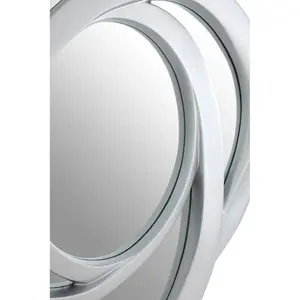 Interiors by Premier Silver Finish Elliptical Design Wall Mirror