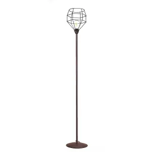 Luminosa Spider Wire Shade Floor Lamp, Black