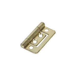 Timco - Flush Hinge (105) - Electro Brass (Size 38 x 28 - 2 Pieces)