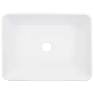 Berkfield Wash Basin 40x30x13 cm Ceramic White