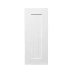 GoodHome Alpinia Tongue & groove Matt white Shaker Highline Cabinet door (W)300mm (H)715mm (T)18mm