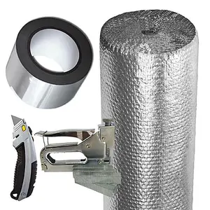 EcoTec Shed Insulation Kit 1050mm x 50m (52.5m2) Foil Insulation Roll and Fitting Items