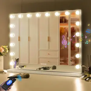 Vanity Rectangle Bluetooth LED Metal Mirror