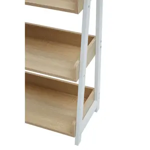 Interiors by Premier Bradbury Five Tier Natural Oak Shelf Unit