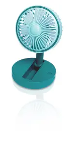 Prem-I-Air Compact USB Rechargeable Desktop Fan with Adjustable Head Green